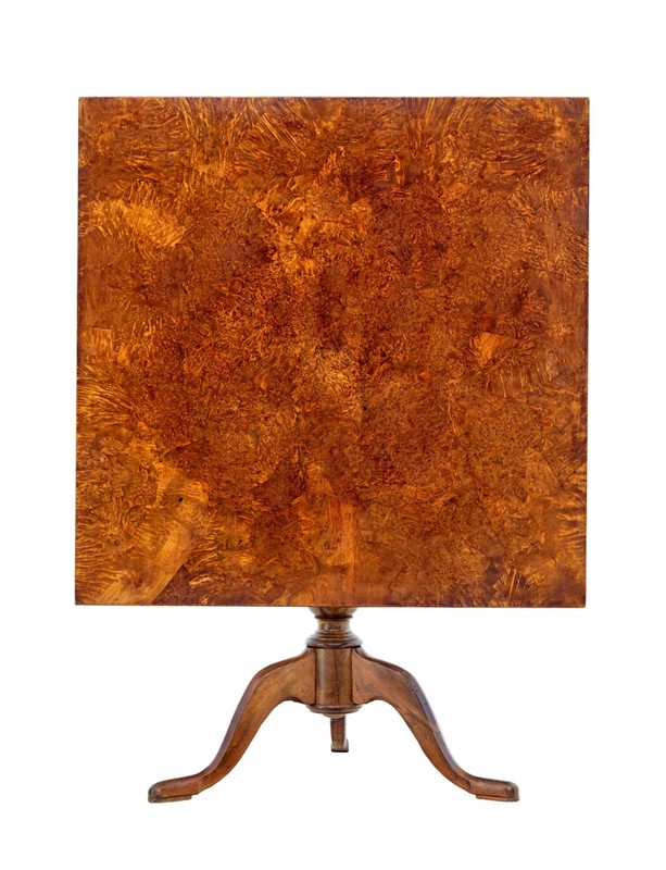 SWEDISH 19TH CENTURY ALDER ROOT TILT TOP SIDE TABLE gallery