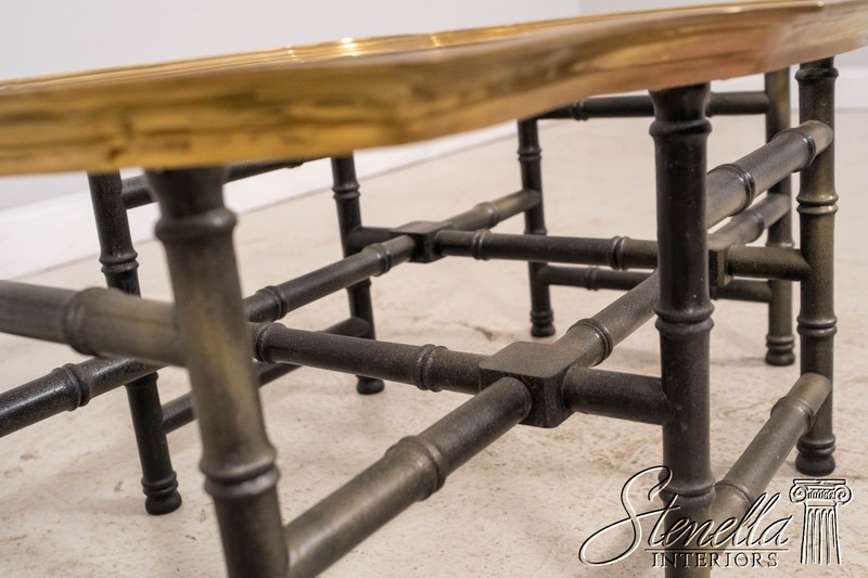 71578: Brass Tray Top Bamboo Form Coffee Table gallery