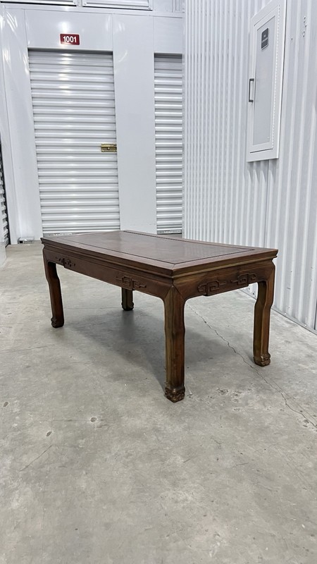 Rectangular Elmwood Ming Style Low Coffee Table