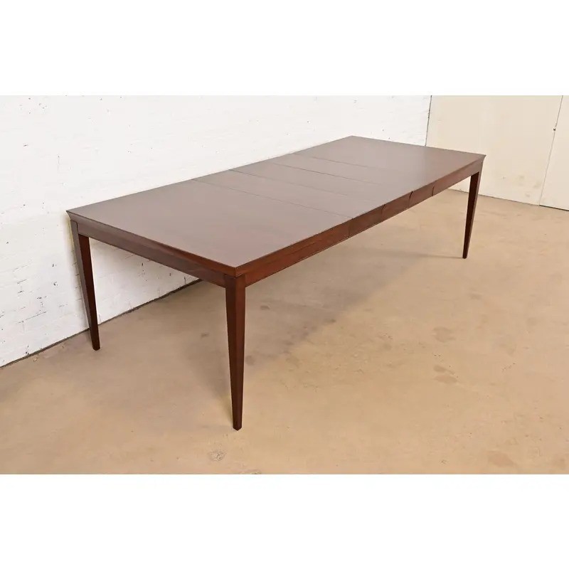 Drexel French Regency Mahogany Extension Dining Table, Newly Refinished