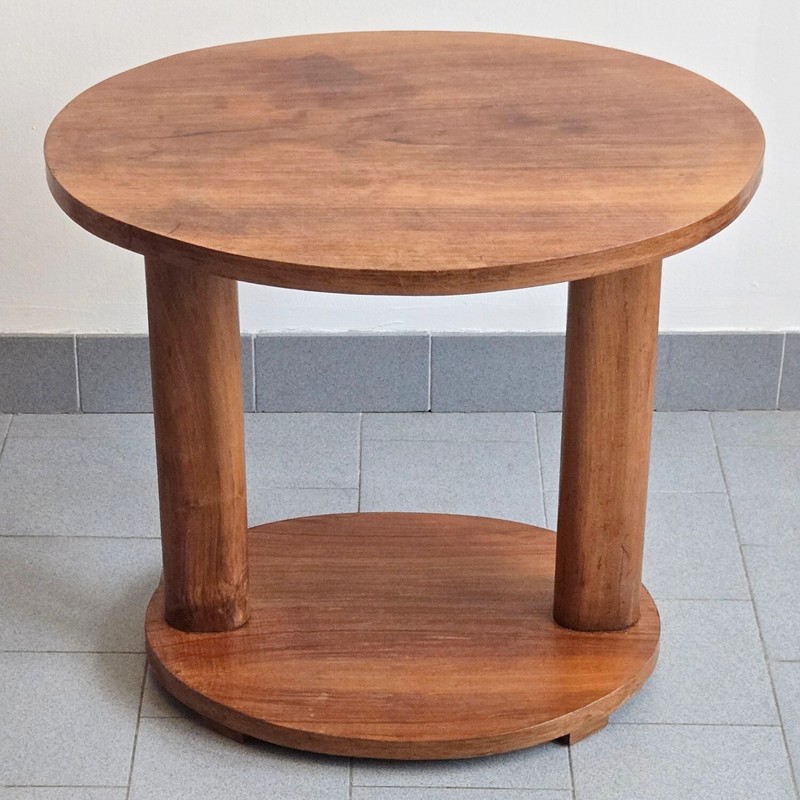 Side Table Pedestal Table Vintage 1940 1950 Beech 40S 50S Retro Rockabilly Zazou