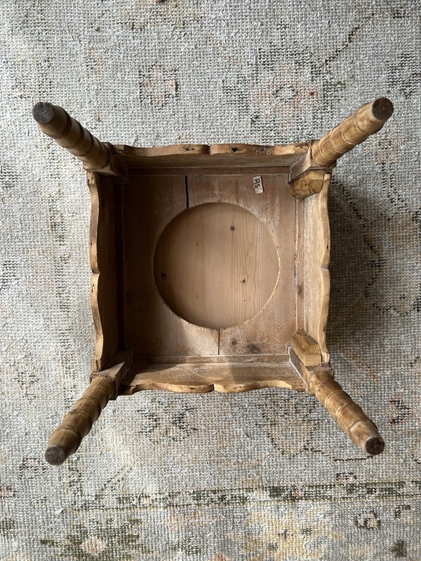 Antique French Pine Commode Table gallery