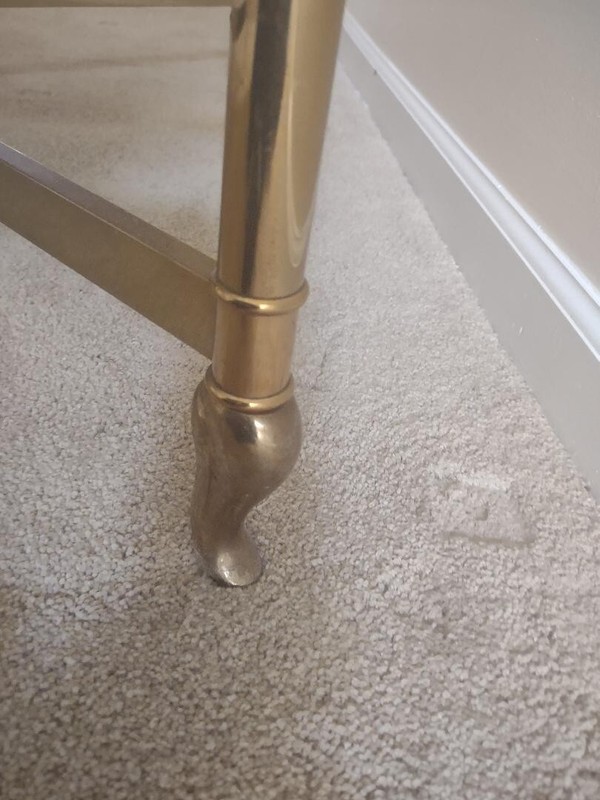 Vintage brass and glass coffee table gallery
