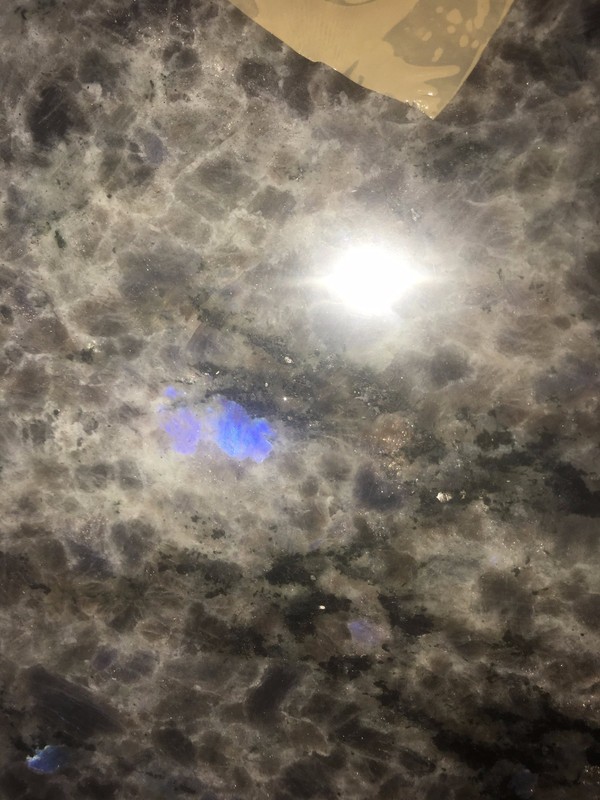 MID CENTURY volga BLUE GRANITE TABLE post 1950 gallery