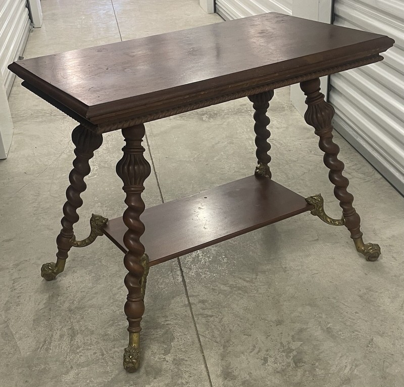 Merklen Brothers Victorian Library Table Marked with Catalog Number 792 gallery