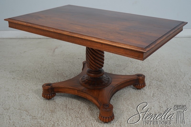 LF67942: Victorian Style Walnut Regency Hand Crafted Pedestal Table gallery