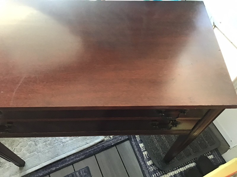 Vintage Mahogany Entry Table Or Dining Room Side Table gallery