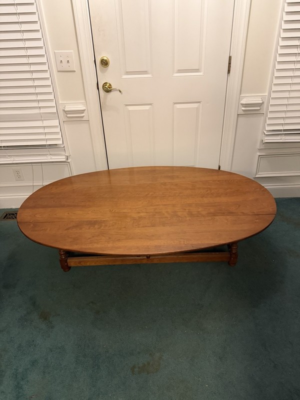 Vintage Stickley Cherry Double Gate Leg Drop leaf Coffee Table Wood Side Table gallery
