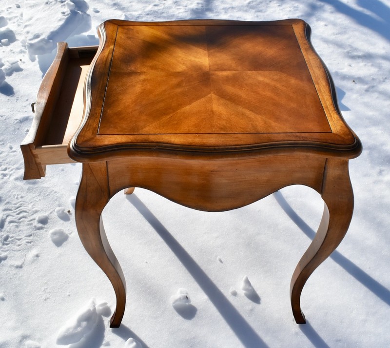 Vintage Century Destinations Square French Provincial Side Table w/Drawer gallery
