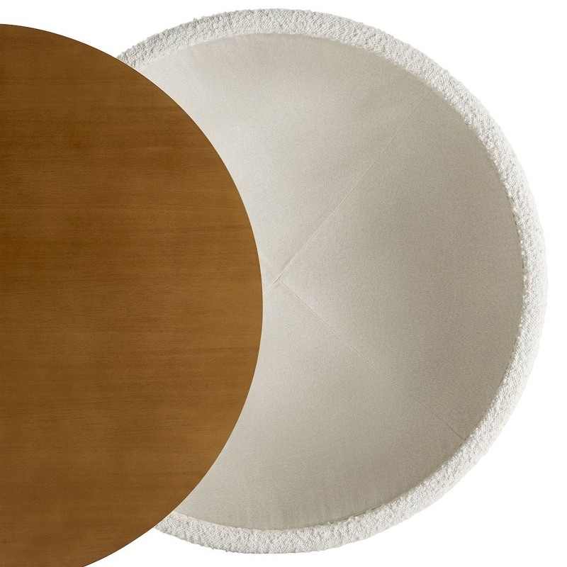 Tridome Round Boucle Upholstered Storage Coffee Table gallery