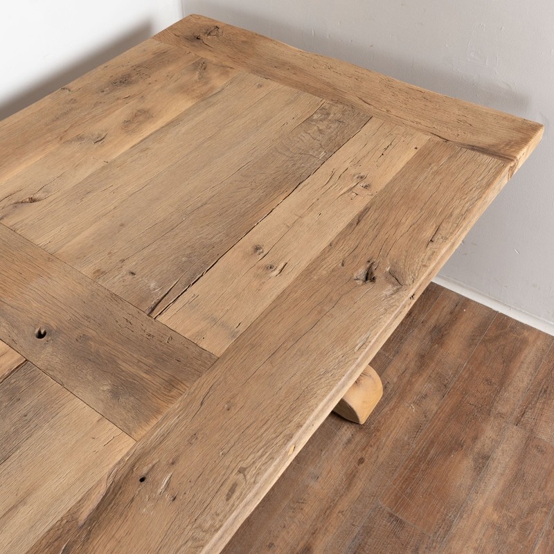 Large Bleached French Oak Dining Table gallery