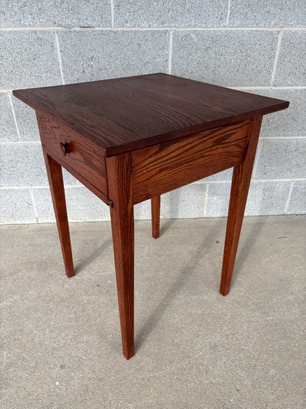 HUNT COUNTRY FURNITURE SHAKER STYLE OAK SINGLE DRAWER SIDE TABLE (FREE SHIPPING) gallery