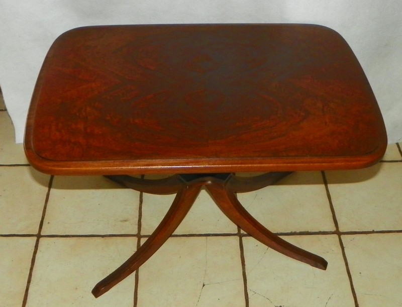 Burl Walnut Book Match Veneer Coffee Table by Mersman (CT-233)