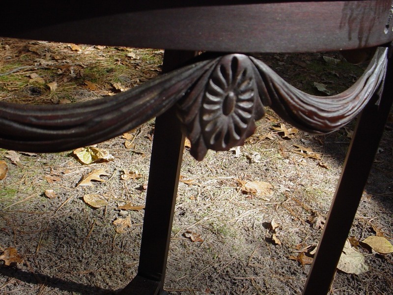 Very Pretty Round Top Mahogany Side Bedside Window Lamp Two (2) Tier Table gallery