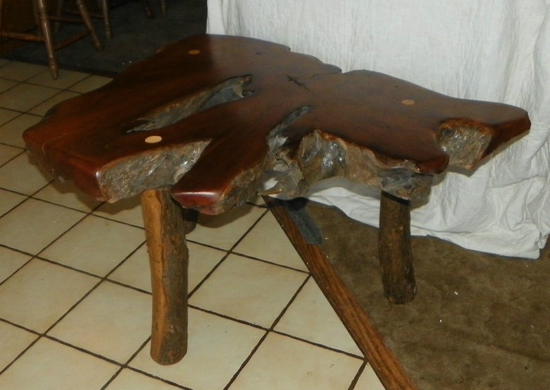 Rustic Cedar Slab Coffee Table / End Table (CT-2)