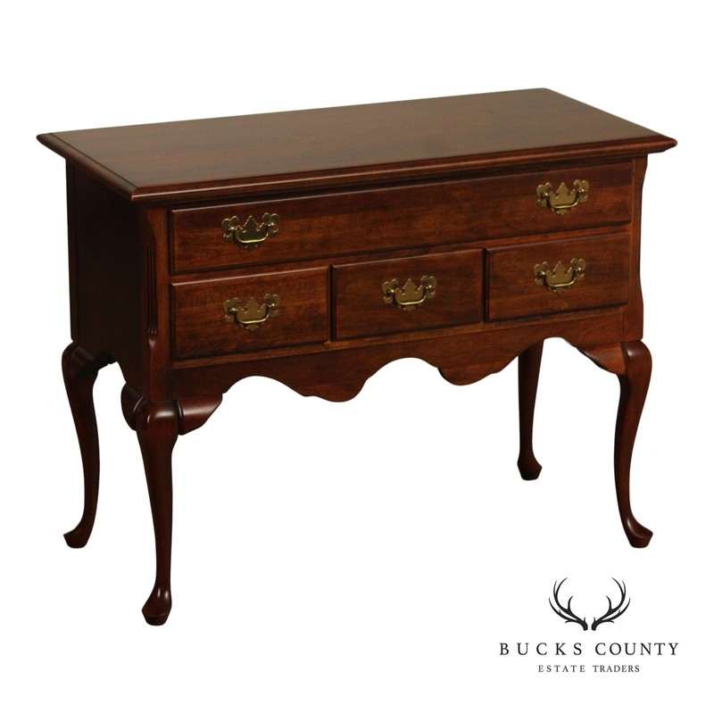 Queen Anne Style Cherry Lowboy Table