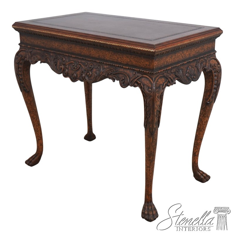 L68364: MAITLAND SMITH Georgian Style Leather Top Occasional Table