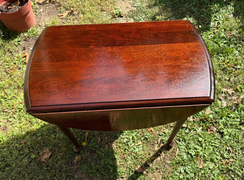 Standard Chair of Gardner MA Solid Cherry Drop Leaf Side / End Table 22" Tall