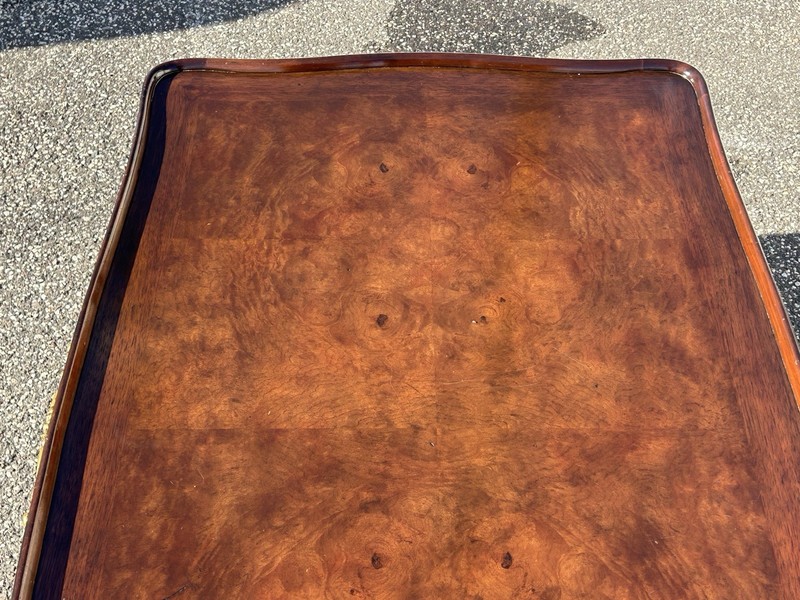 Henredon Regency Style Burlwood And Gilt Highlighted Coffee Table gallery