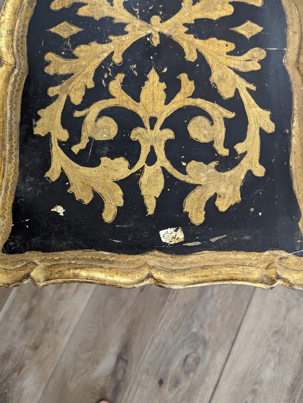 Vintage 3 Florentine Italian Gold Nesting/Stacking Tables End Hollywood Regency gallery