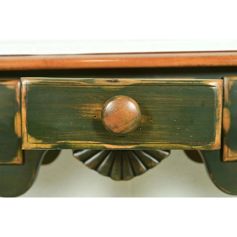 French Country Green Painted Maple Console or Entry Table by Virginia House gallery