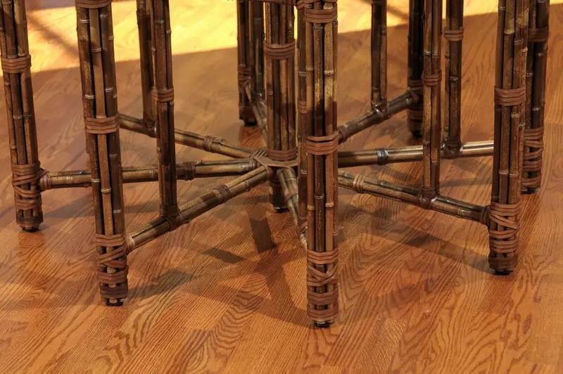 Elegant Circular Dining Table by McGuire gallery