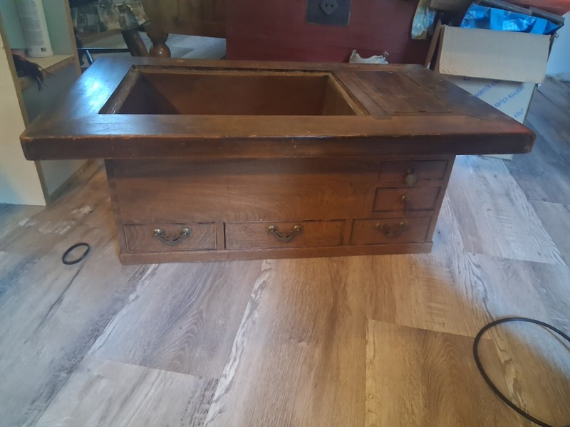 1900s JAPANESE HIBACHI COOKER/COFFEE TABLE