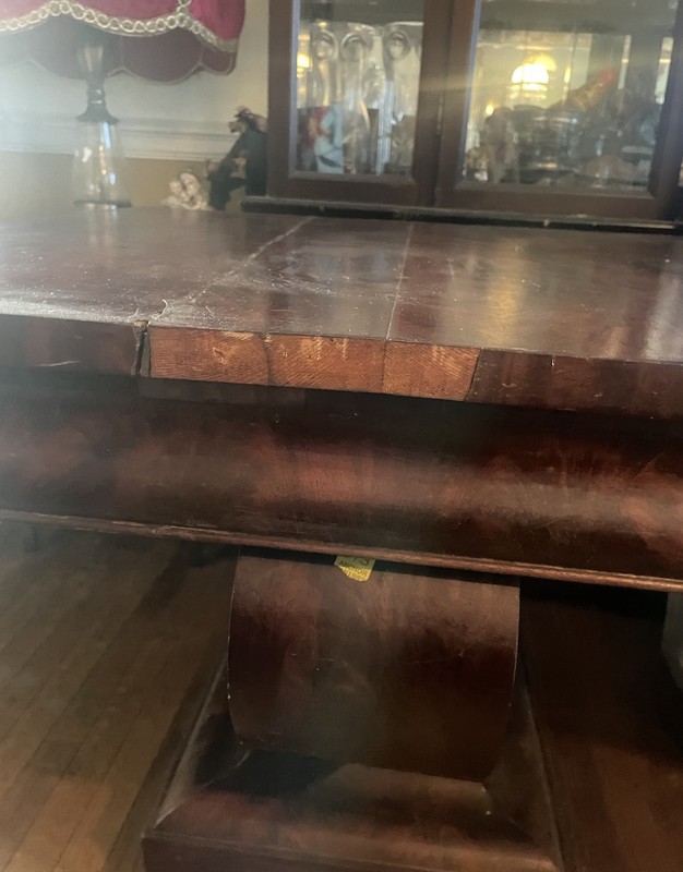 Antique Empire Gaming Console Table Solid Wood 30” Tall 34” Wide Mk Offer! gallery