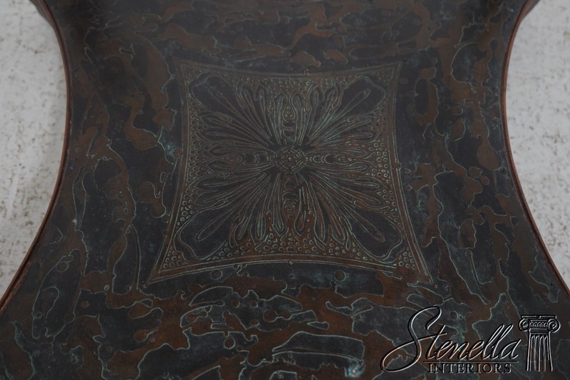 L71633: MAITLAND SMITH Neoclassical Round Bronze Surface Table gallery