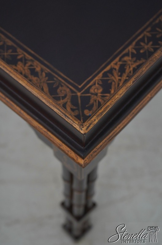 L70143: Paint Decorated Chinese Chippendale Faux Bamboo Tray Table gallery