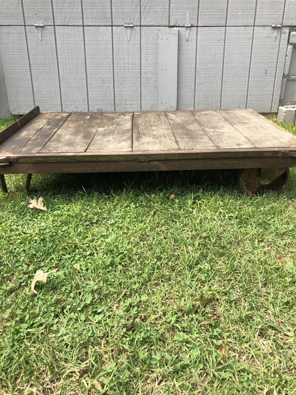 Vintage Industrial Cart/Coffee Table “Local Pick Up Only” 4ft Long , 30’ Wide