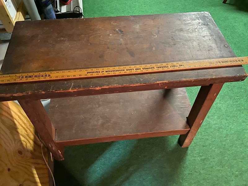 Vintage Workbench 44 L x 20 W x 32 H Used Local Pickup Only