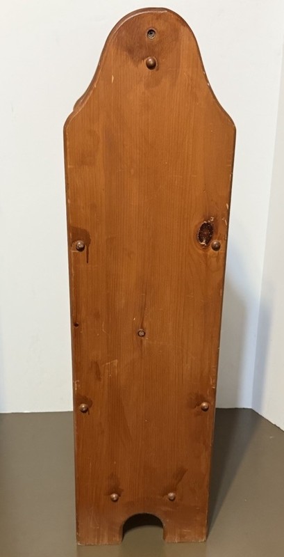 Vintage Rustic Solid Wood Side Telephone Table with Magazine Rack Shelf & Handle gallery