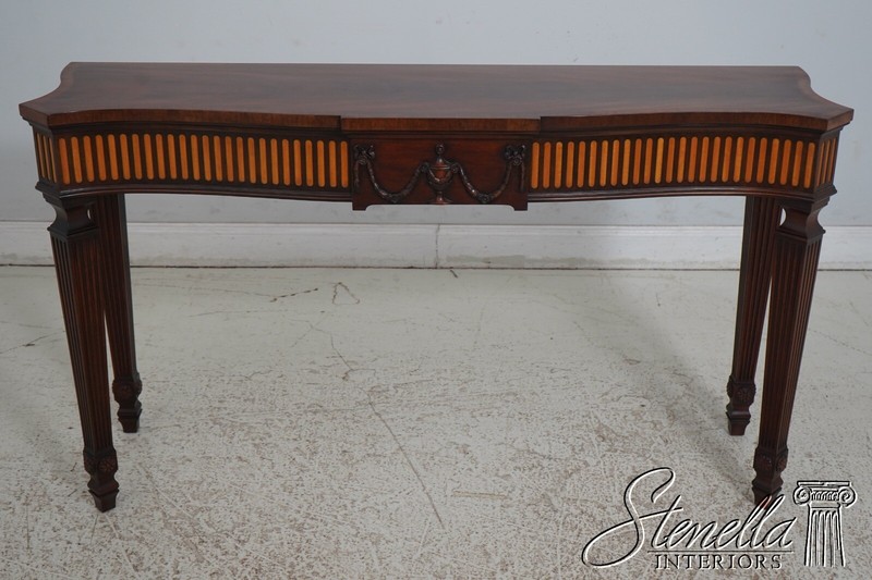 L67092: HENKEL HARRIS Adams Style Mahogany Console Serving Table gallery