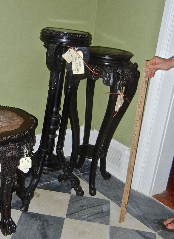 Antique Carved Plant Stand End Table Tall (Cat #2-09-d) gallery