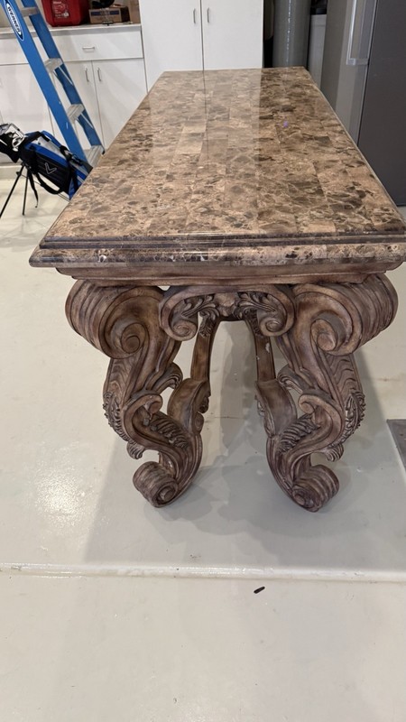 Marble Stone Top Italian Console Table gallery
