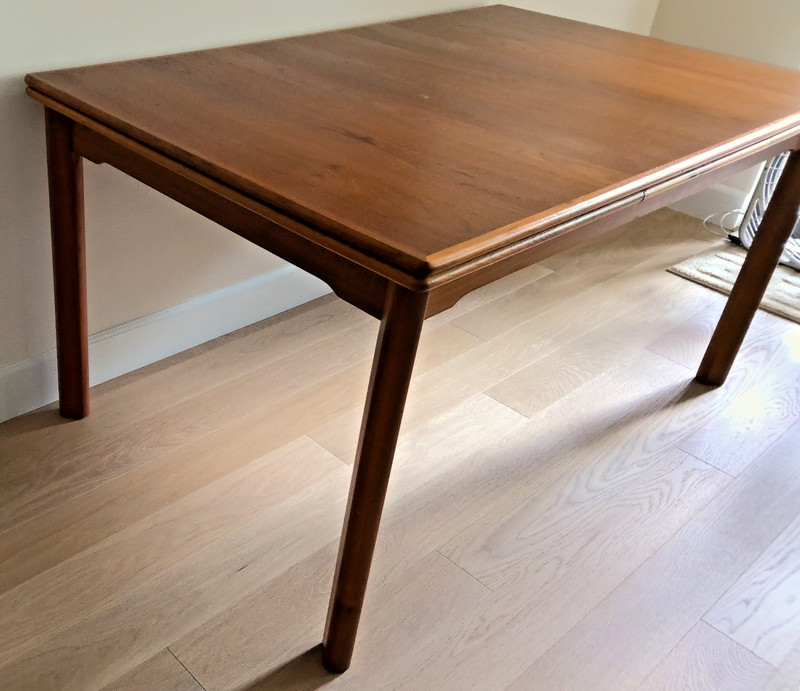 Kurt Østervig Style Mid-Century Dining Table Solid & Veneered Teak Draw Leaf gallery