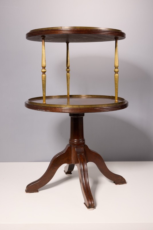 Mahogany Regency Style Dumbwaiter Serving Table