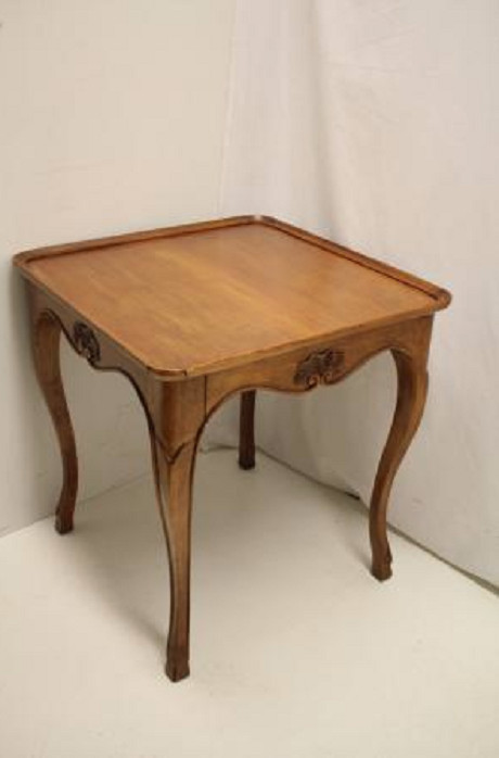 pair French Provintial Fruitwood lamp Tables with Drawers, c. 1930s’