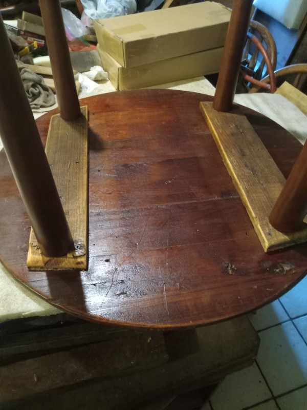 Mid Century Round Solid Walnut Coffee Table (CT-352) gallery