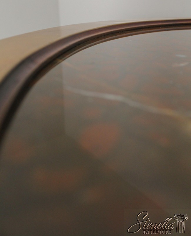 L58592: Round French Neoclassical Design Round Marble Top Lamp Table gallery