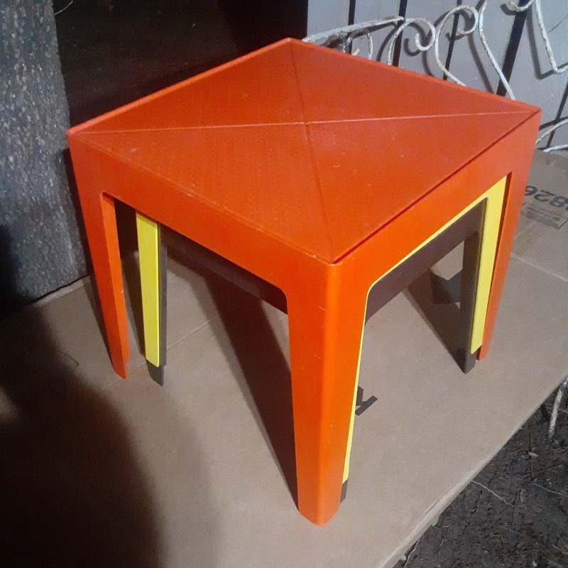 MIDCENTURY MODERN CHEINCO BURLINGTON NEW JERSEY ATOMIC PLASTIC STACK NEST TABLES gallery