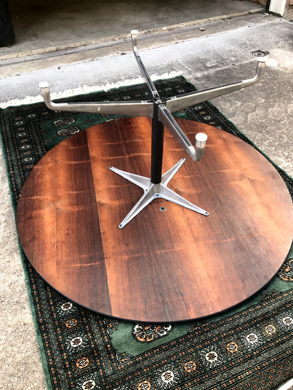 c. 1970’s Eames Herman Miller 60" Rosewood Dining Table Vintage MCM gallery