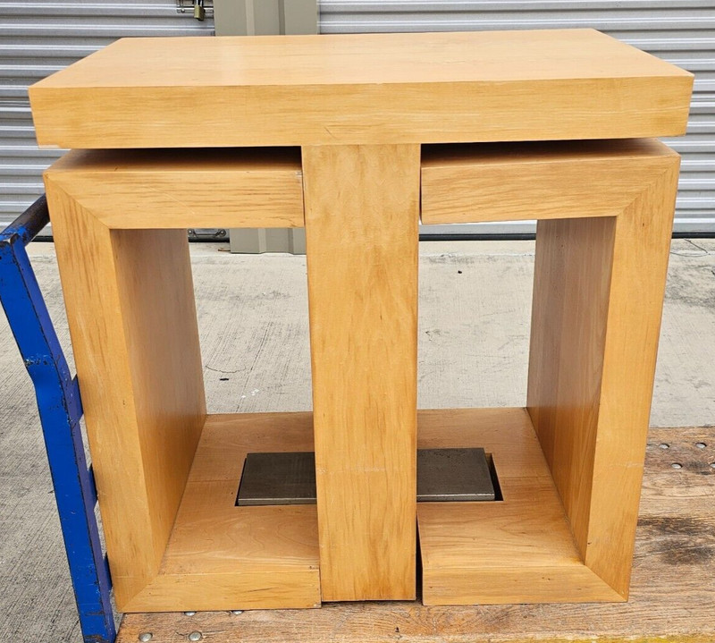 MCM Style End Tables Seats Set Puzzle MUST SEE!! gallery