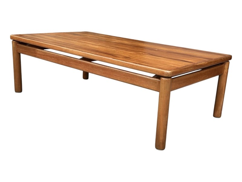 Danish Modern Teak Coffee Table Trioh Made in Denmark Mid Century gallery