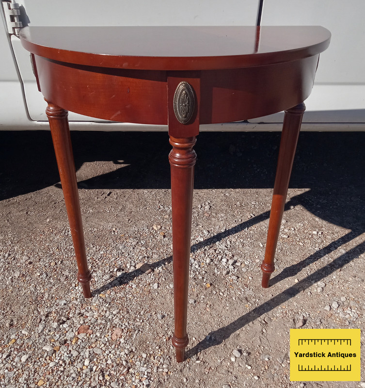 Mahogany Half Moon Entry Table (T815)