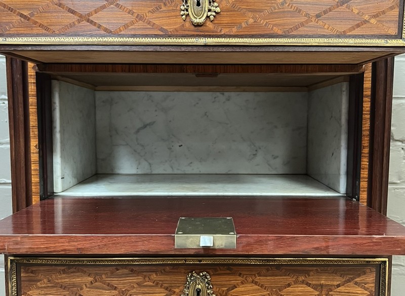 Antique French Louis XVI End Lamp Table or Chest by Grohé ARRIVES DEC 2026 gallery