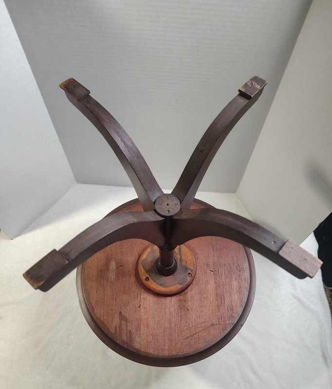 VTG Ferguson Bros Hoboken NJ Mahogany 2 Tier Smoking Stand Ashtray Side Table gallery