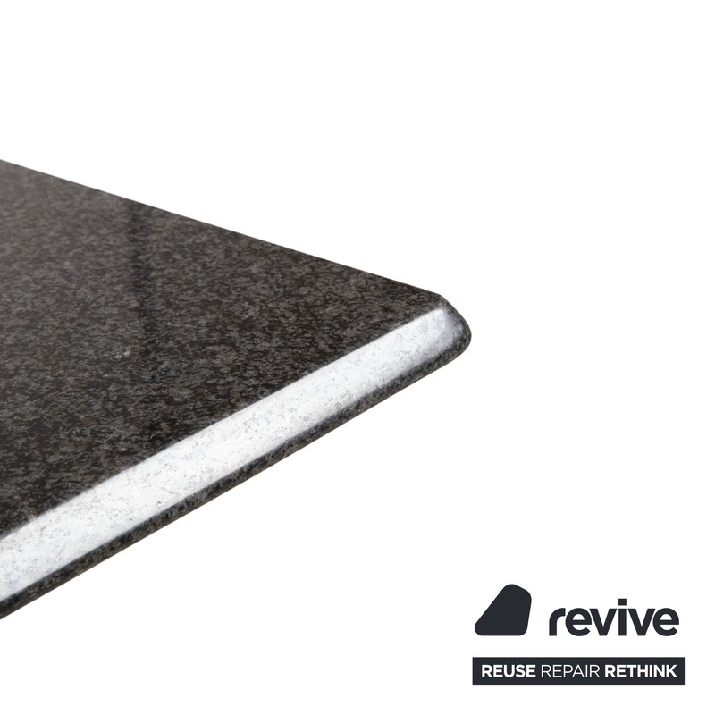 Draenert Dining Table Granite Stone Black Grey Anthracite 160 x 96 cm gallery