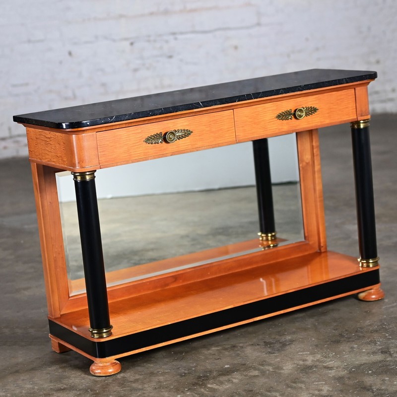 1995 Neo Classic Biedermeier Style Thomasville Grand Classic Console Sofa Table